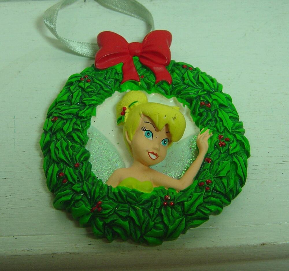 DISNEY SKETCHBOOK ORNAMENT-TINKER BELL IN WREATH